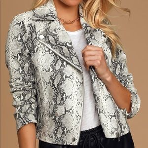 Cupcakes and Cashmere Snake Print Jacket